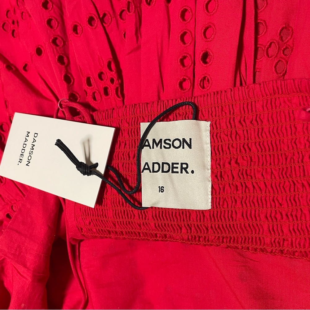 NWT Damson Madder Penelope Mini Red Dress - Picture 4 of 4